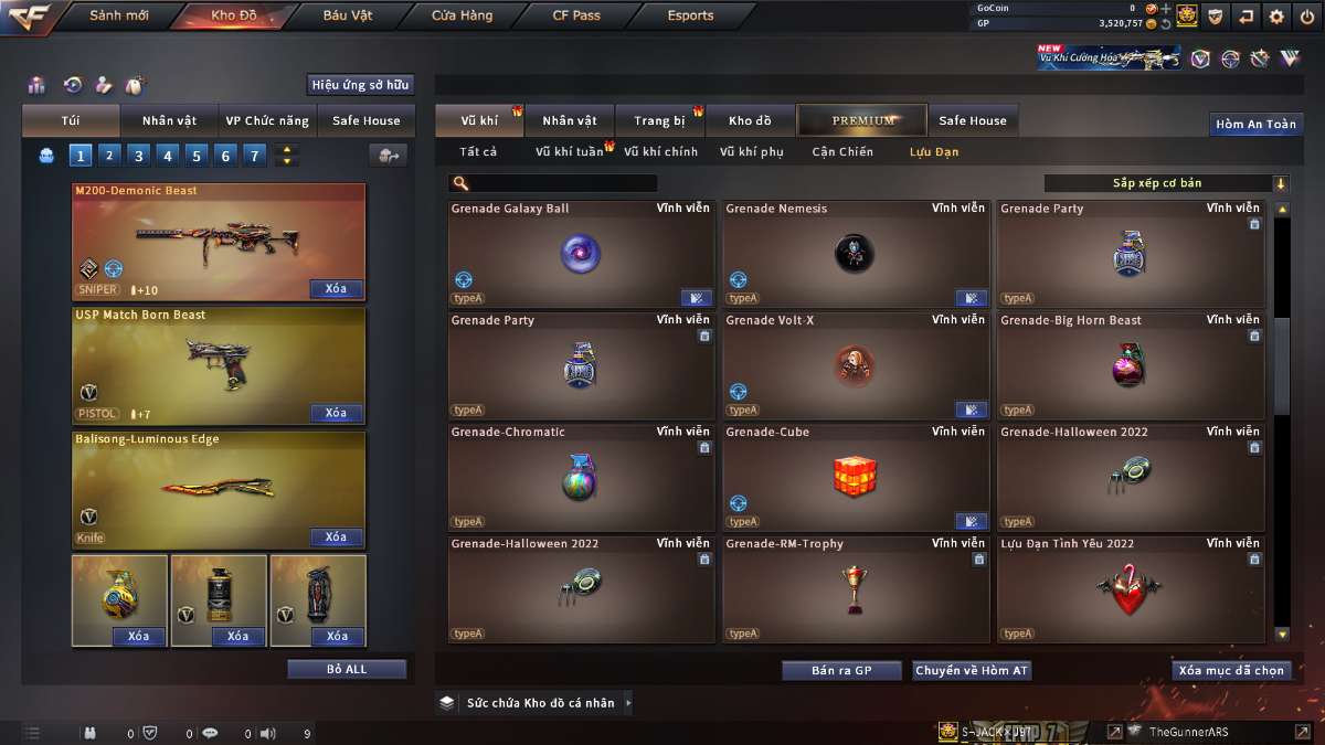 shop acc cf uy tin gia re